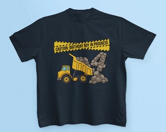 4th Birthday Shirt Boy, Construction Birthday Shirt, Dump Truck Birthday Shirt, Birthday Kid Shirt, Kids Birthday Tee, Kids Birthday Tshirt