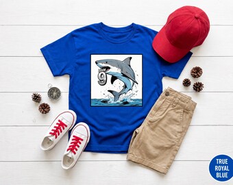 Custom Listing for Elizabeth - 9th Birthday Tshirt, Shark Birthday Shirt