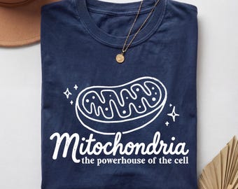 T-shirt Mitochondries, T-shirt Microbiologie, T-shirt Biologie, T-shirt Professeur de Sciences, T-shirt Scientifique, Cadeau Passionné de Sciences, Cadeau Professeur de Biologie