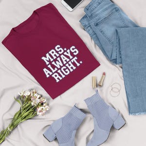 Funny Marriage Shirt, Husband Wife Hoodies, My Wife T Shirts, Funny Newlywed Shirt, Wife Crewneck, Funny Gag Gifts For Husbands image 6