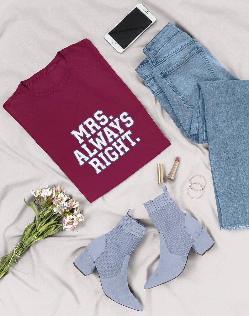 Funny Marriage Shirt, Husband Wife Hoodies, My Wife T Shirts, Funny Newlywed Shirt, Wife Crewneck, Funny Gag Gifts For Husbands image 6