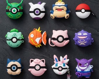 Poke Charaktere Airpod Hülle, Airpod Pro 3 Hüllen, Airpod Pro & Pro 2 Hüllen, Pokeball Airpod 1 2 3 4 Hüllen