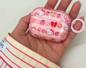 Kitty Airpod Fall, niedliche Katzen Charme Kopfhörer Fall, Airpod Pro 3 Fall, Airpod 1 2 3 4 Pro 2, Geschenk für Katzenliebhaber