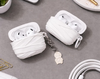 Custodia per AirPods a tema mummia, in silicone, per AirPods Pro 3, compatibile con AirPods 1, 2, 3, 4 e Pro 2, un regalo unico.
