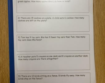 Grade 1 Math Worded Problems | PDF Download | 100 questions in total