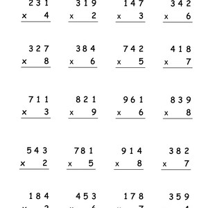 Op de afbeelding: Een zwart-wit werkblad met vermenigvuldigingssommen. Het werkblad bevat de titel "HTO x O" en een ruimte voor de naam van de leerling. De onderkant van het werkblad heeft een ruimte om de score van 20 in te vullen.