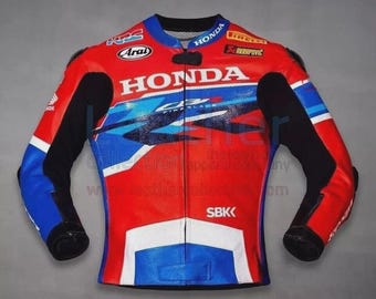 HONON Leder Motorradjacke Herren MotoGP Racing Motorradjacke CE Armored