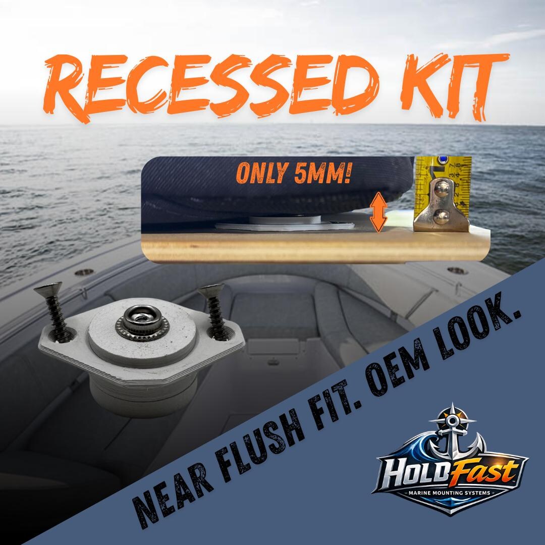 Recessed Magnetic Boat Cushion Mount Kit | Replace Snaps With Magnets ...