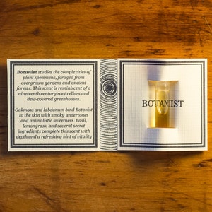 BOTANIST - Natural Botanical Fragrance Sample - 0.5ml