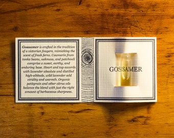 GOSSAMER - Natural Botanical Fragrance Sample - 0.5ml