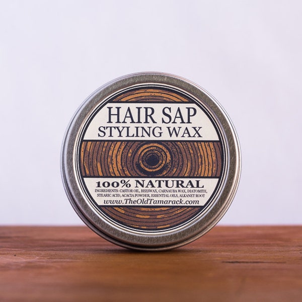 HAIR SAP (Unscented) - Natural Organic Styling Wax, Matte