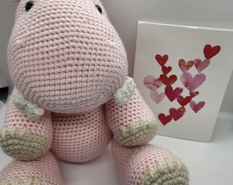 Cuddly pink Hippopotamus