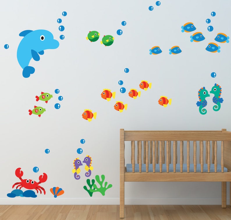 Dolphin Fabric Wall Decals Dolphin Wall Decal