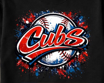 Cubs SVG PNG   Chicago Cubs Baseball Clipart, Chicago Sports Mascot Design, Cubs T-Shirt Design, Baseball PNG Files for Cricut & Sublimation