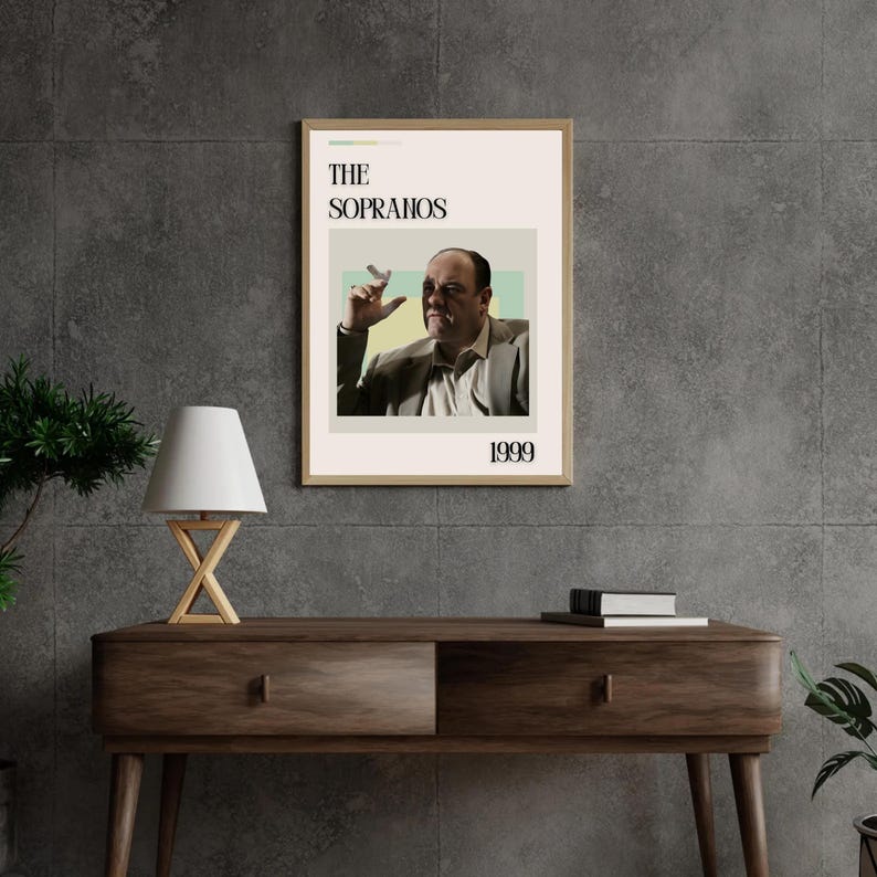 Tony Poster The Sopranos Poster, Tony Soprano Wall Art, Classic TV Show Print ...
