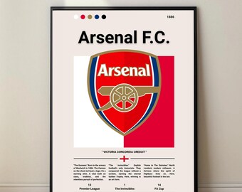 Arsenal FC – Minimalist Football Wall Art (Digital Download)