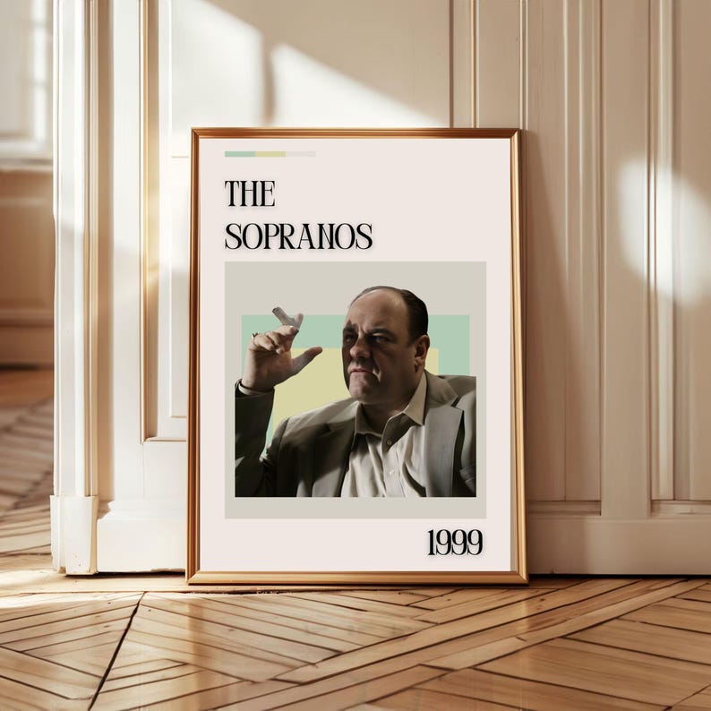 Tony Poster The Sopranos Poster, Tony Soprano Wall Art, Classic TV Show Print ...