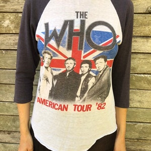 Amazing RARE 'The Who' American Tour 1982 vintage comcert T shirt image 6