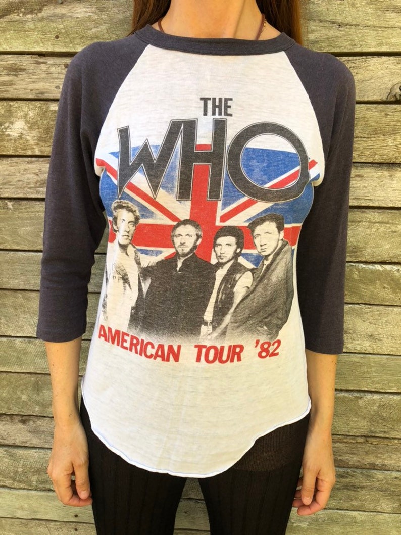 Amazing RARE 'The Who' American Tour 1982 vintage comcert T shirt image 6