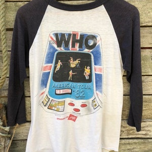 Amazing RARE 'The Who' American Tour 1982 vintage comcert T shirt image 9