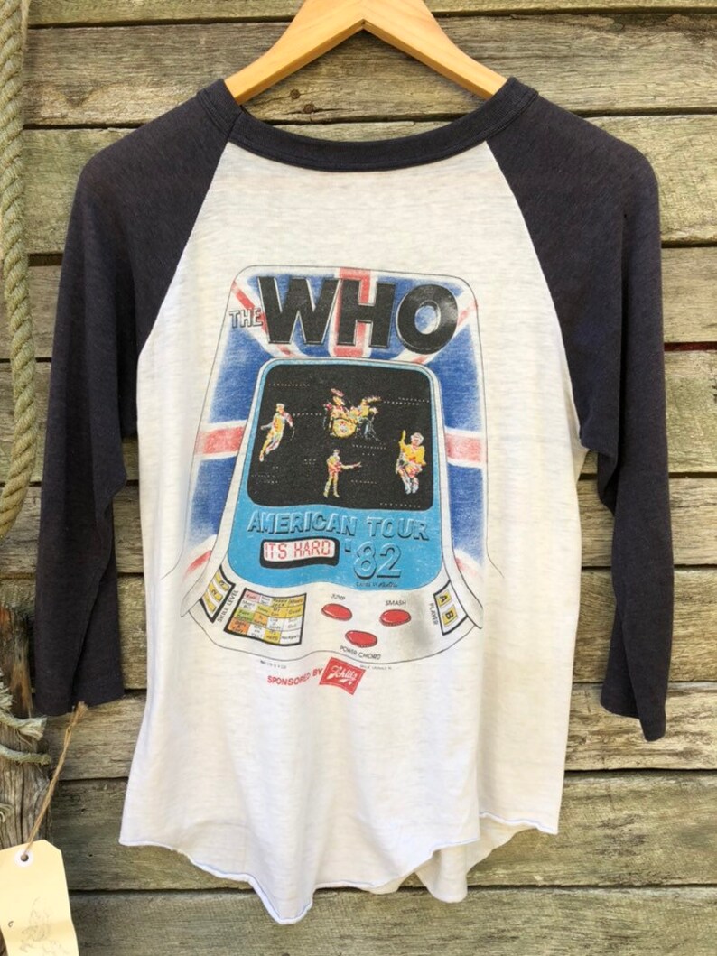 Amazing RARE 'The Who' American Tour 1982 vintage comcert T shirt image 9