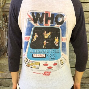 Amazing RARE 'The Who' American Tour 1982 vintage comcert T shirt image 7