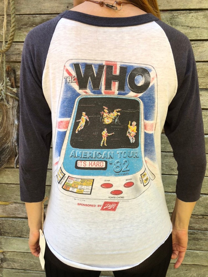 Amazing RARE 'The Who' American Tour 1982 vintage comcert T shirt image 7