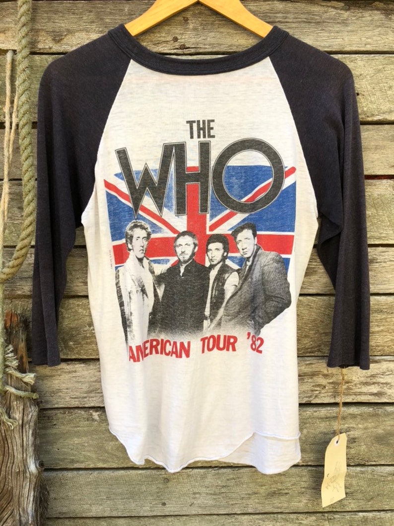 Amazing RARE 'The Who' American Tour 1982 vintage comcert T shirt image 8