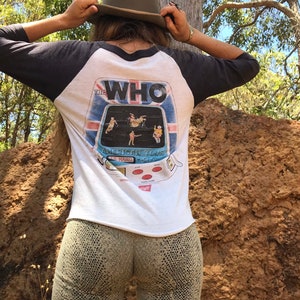Amazing RARE 'The Who' American Tour 1982 vintage comcert T shirt image 5