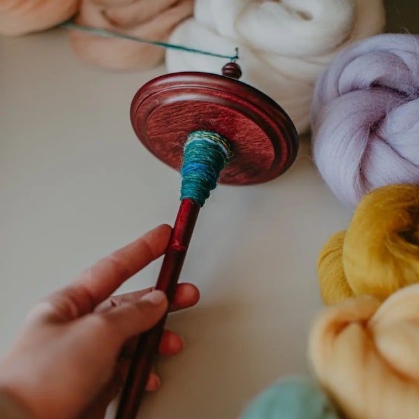 Kromski Drop Spindle, Choice of Color, Simple Design, Reenactment & Renaissance Style