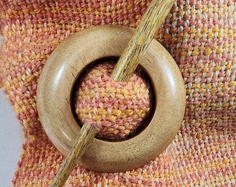 Mango Wood Shawl Pin or Hair Stick, Ready to be Embellished or Enjoyed for Its Earthy Simplicity