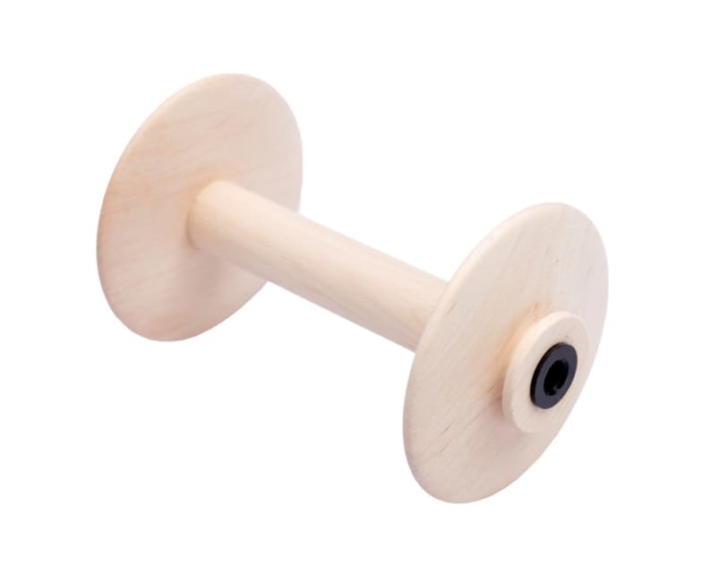 Regular Bobbin Fits All Kromski Spinning Wheels, Holds up to 4.2 ounces of Hand-spun Yarn, Walnut, Mahogany, or Clear Finish, Or Unfinished Unfinished