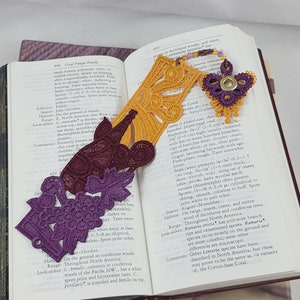 Sunny Vineyard Bookmark with Fancy Beaded Tassel including Swarovski Crystal & Semi-Precious Gemstones