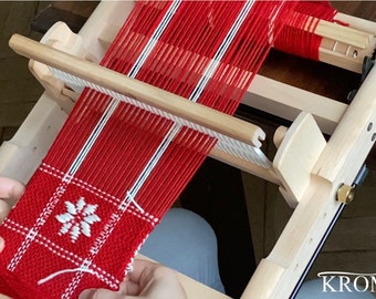 10" Kromski Presto Rigid Heddle Loom Perfect for Traveling and Teaching Kids to Weave, Comes with a Double Heddle Block