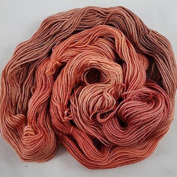 Pumpkin Spice Superwash Merino, Bamboo, Silk Fingering Weight Sock Yarn, 50 Grams, Super Soft with Light Sheen