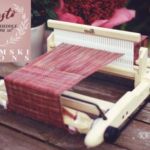 Kromski Presto Rigid Heddle Loom, Portable Loom Perfect for Traveling & Kids Projects Available in 10" or 16" Comes with Double Heddle Block