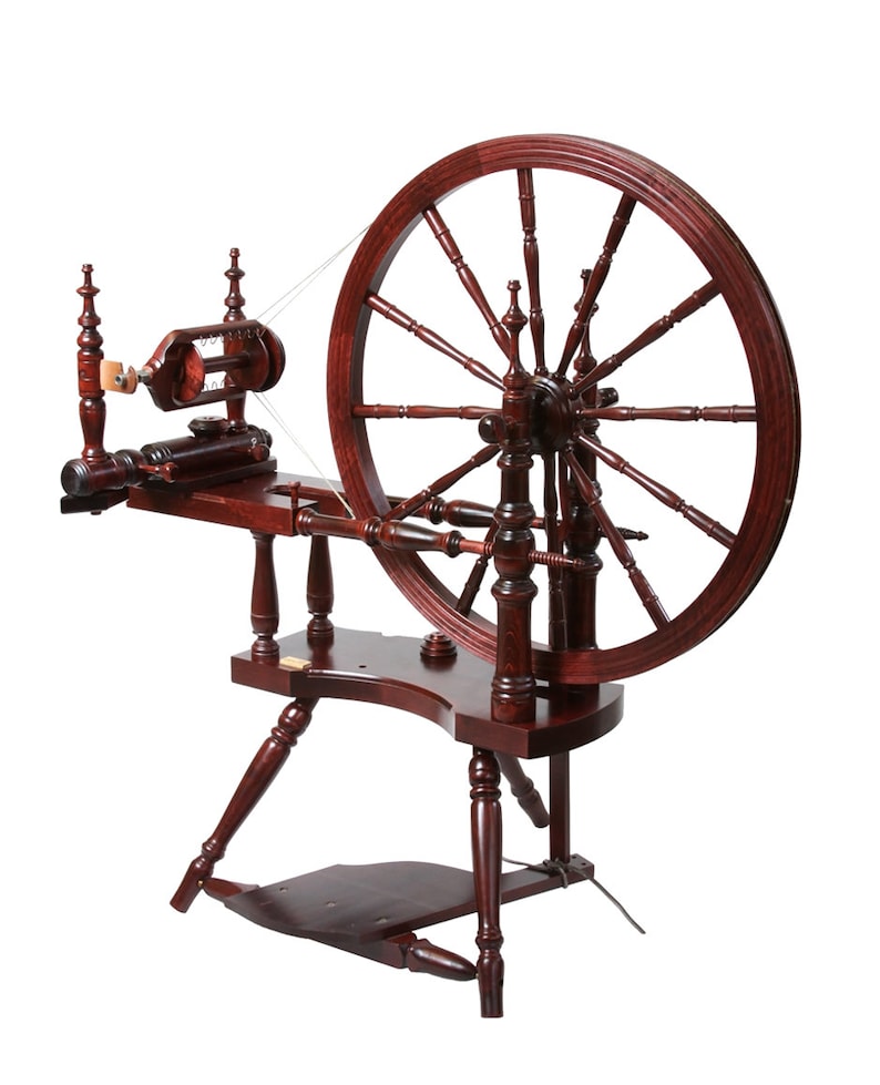 Kromski Polonaise Norwegian Spinning Wheel in Mahogany Finish Etsy