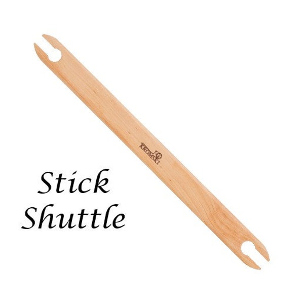 12" Stick Shuttle and Pick-up Stick for Weaving on a Rigid Heddle Loom or Other Weaving Loom