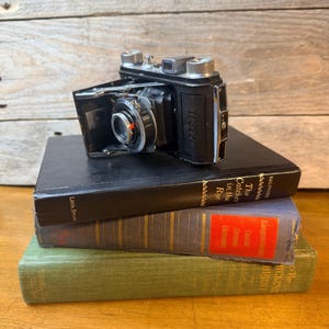 Vintage Welta Folding Camera with Original Leather Case | Steinheil Cassar Lens | Compur Shutter | German Film Camera | 1930s Camera