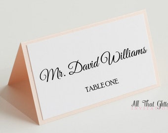 Wedding table Name Cards with backings, Table cards, Escort Cards, Seating Cards, Tented Placecards, Table Decor, Place Cards
