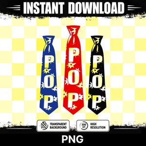 Pop Tie PNG: Kyss hela tiden Disco Harry Love On Tour Kläder, svart, rött, blått - Digital nedladdning