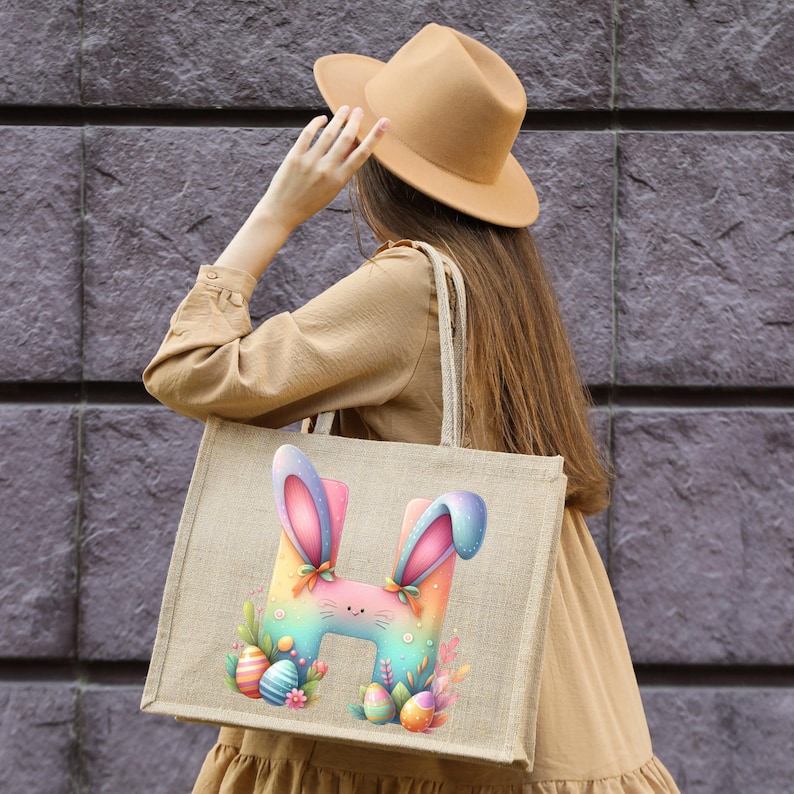 Easter Bunny Alphabet Letters & Numbers PNG | Kids Spring Learning ...