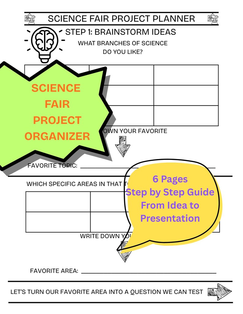 Ultimate Science Fair Bundle | Project Planner, Parent Guide & Board ...