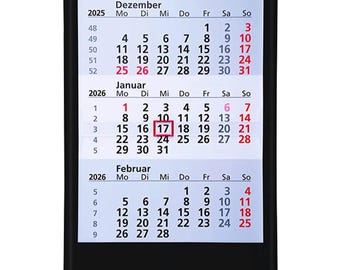 Calendario de pared alemán 2026 – Planificador de 14 meses, días festivos alemanes