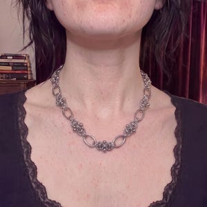 Byzantijnse Ketting Ring Punk, Roestvrij Staal Gotisch Statement, Alt Dark Rock Choker Sieraden, Gotisch Cadeau