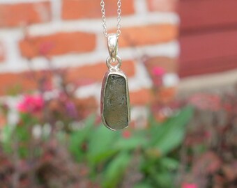 Moldavite Necklaces Sterling Silver