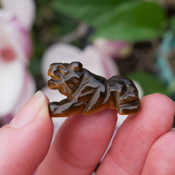 Tigers Eye Panther - Spirit Animals - Crystal Animals - Animal Totems - Panther Animal - Gifts for Animal Lovers - Protection Stone