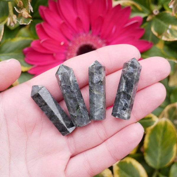 Larvikite Points - Crystal Points - Larvikite Healing Stones - Stones for Pluto - Stones for Shadow Work