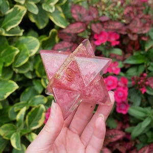 Orgonite Rose Quartz Merkaba