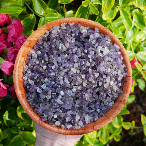 Amethyst MINI Stones - Small Gemstones - Tiny Crystals - Crystal Chips - REIKI MASTER